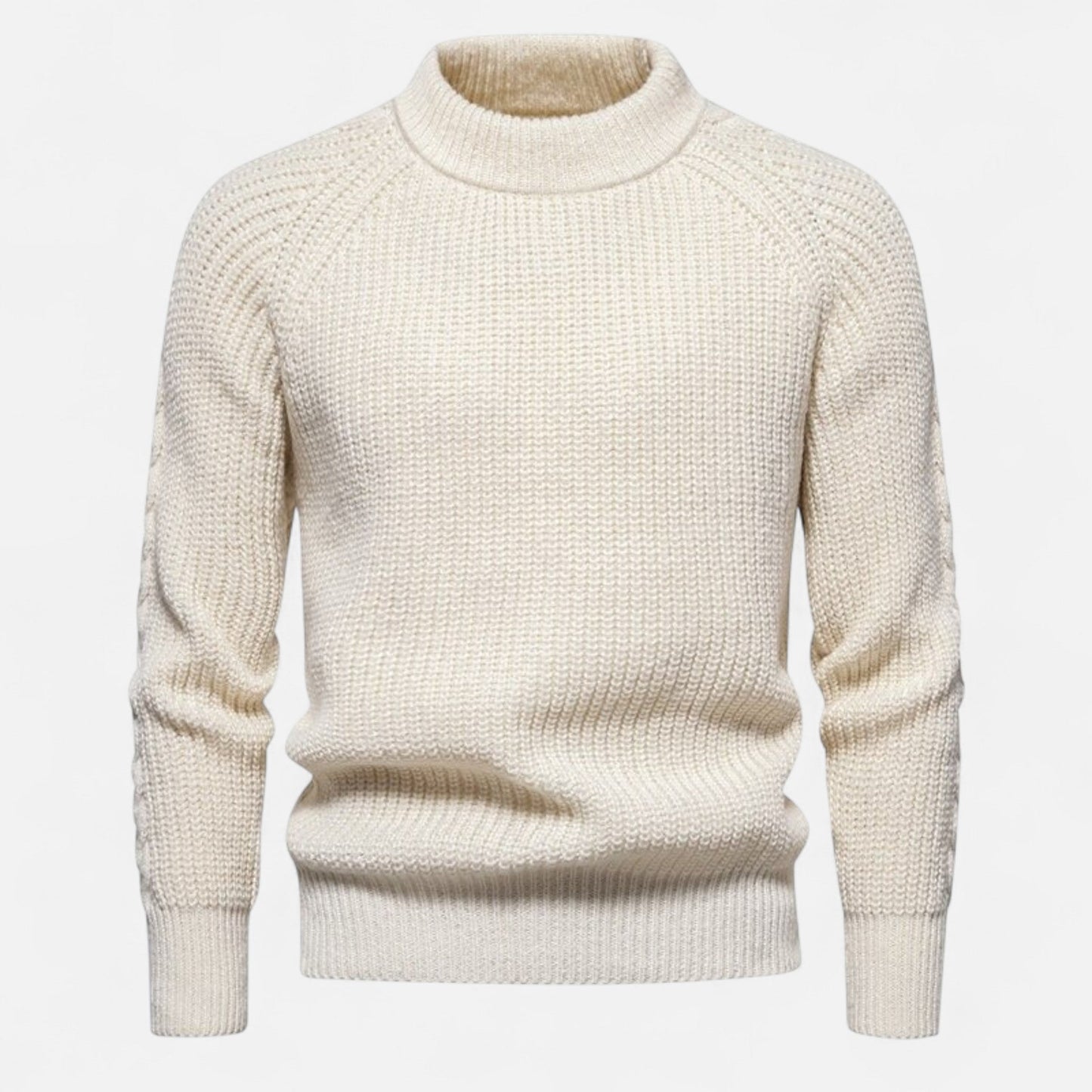 Men’s Slim-Fit Sweater – Ribbed Knit Elegance